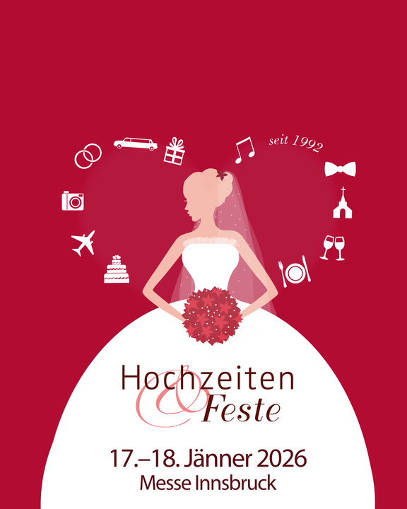 Hochzeiten & Feste Sujet 2026 | © Congress Messe Innsbruck Hochzeiten & Feste Sujet 2026 | © Congress Messe Innsbruck